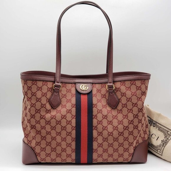 100% Authentic GUCCI GG Ophidia Tote Bag - Picture 1 of 11